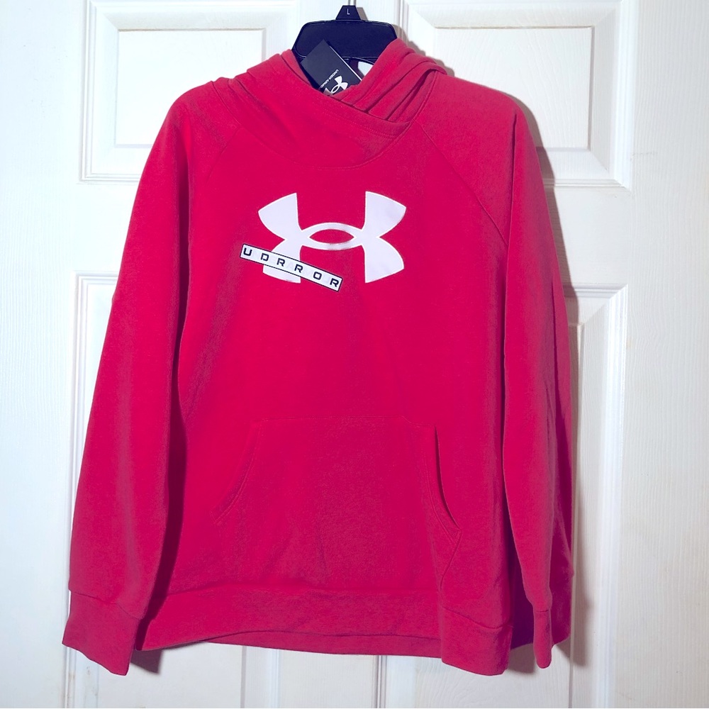 Girls Pink Under Armour Hoodie